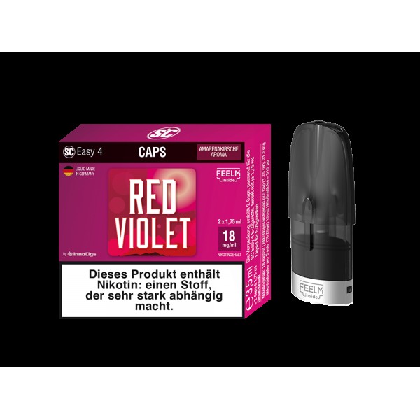 SC Easy 4 Caps Red Violet Amarenakirsche (2 Stück pro Packung)